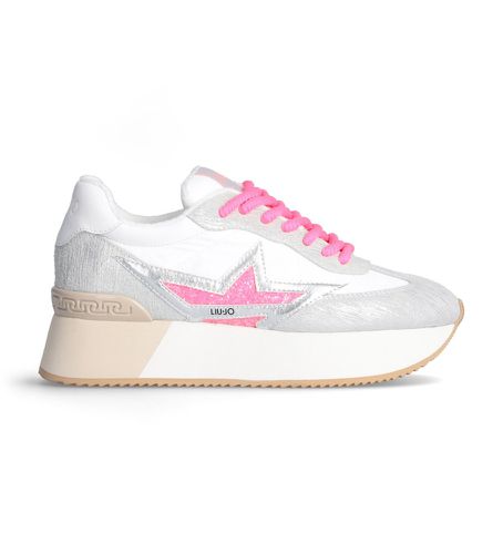 Til kvinder. BA4083PX480S3209 Sneakers i læder Dreamy 03 , -Platformhøjde 5 cm (39), Sølvfarvet, 3-5 cm, 5-8 cm, Blonder, Cas - Liu Jo - Modalova