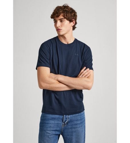 Til mænd. PM509206 Connor navy t-shirt (XS), Casual, Bomuld, Korte ærmer, Bæredygtig, Blå - Pepe Jeans - Modalova