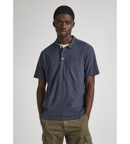 Til mænd. PM542146 Polo Holly mørkegrå (XS), Casual, Bomuld, Korte ærmer, Bæredygtig - Pepe Jeans - Modalova