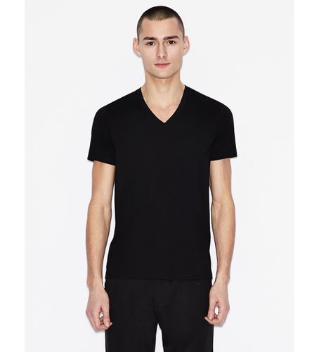 Til mænd. 8NZT75ZJA5Z1200 Lisa T-shirt (L), Casual, Bomuld, Korte ærmer - Armani Exchange - Modalova