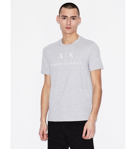 Til mænd. 8NZTCJZ8H4Z3929 strik-T-shirt i regular fit (L), Casual, Bomuld, Korte ærmer - Armani Exchange - Modalova