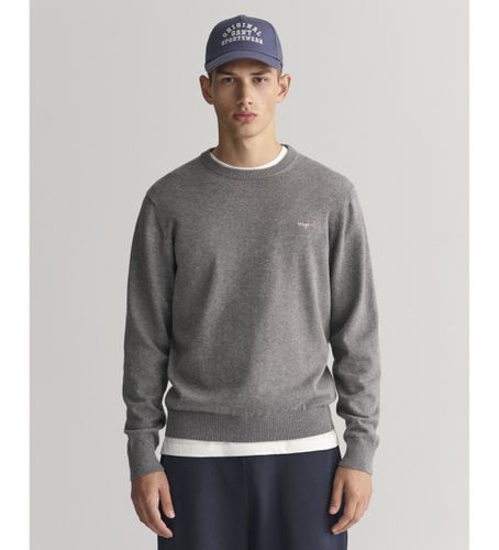 Til mænd. 8030561 Classic Cotton Crewneck Pullover Grey (4XL), Casual, Grå, Bomuld - Gant - Modalova