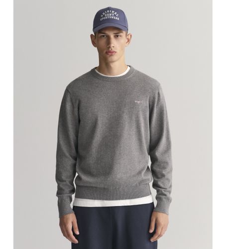 Til mænd. 8030561 Classic Cotton Crewneck Pullover Grey (L), Casual, Grå, Bomuld - Gant - Modalova