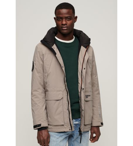 Til mænd. M5011840A Vindjakke med hætte og parka City (M), Casual, Polyester, Lange ærmer - Superdry - Modalova