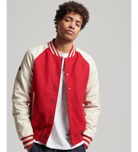 Til mænd. M5011730A College Varsity Bomber Jacket (L), Casual, Bomuld - Superdry - Modalova