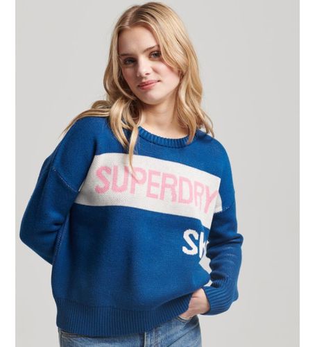 Til kvinder. W6110506A Retro ski-strikket pullover (XXS), Casual, Akryl - Superdry - Modalova