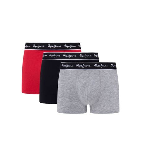 Til mænd. PMU11171 Pakke 3 Boxershorts Ensfarvet , , grå (S), Afslappet, Bomuld - Pepe Jeans - Modalova