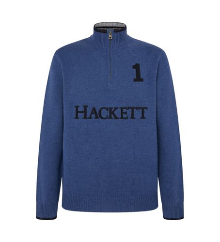 Til mænd. HM703226 Heritage pullover med lynlås (L), Casual, Bomuld, Lange ærmer - Hackett London - Modalova