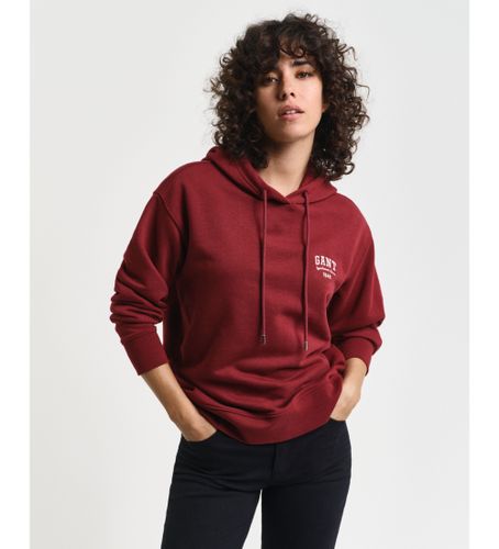 Til kvinder. 4201272 Sweatshirt med hætte og lille rødbrunt design (L), Casual, Bomuld - Gant - Modalova