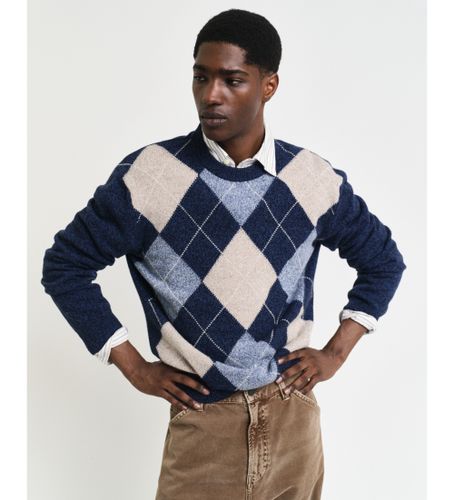 Til mænd. 8060094 Argyle trøje med rund hals (XL), Casual, Bomuld - Gant - Modalova