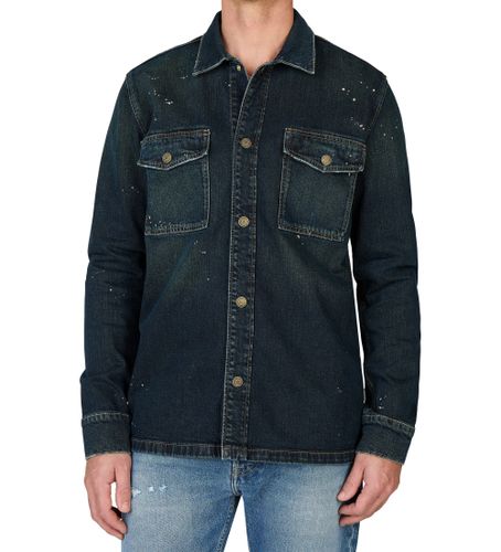 Til mænd. PM308770 Bart navy skjorte (S), Casual, Bomuld, Lange ærmer, Blå - Pepe Jeans - Modalova