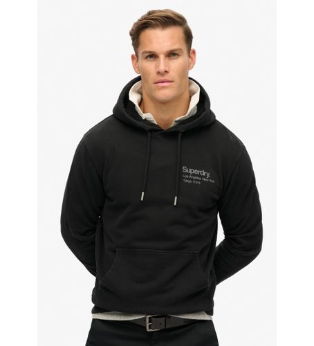 Til mænd. M2013723A Løs sweatshirt med hætte og Core City-logo, (M), Casual, Bomuld - Superdry - Modalova