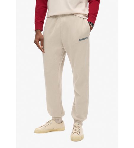 Til mænd. M7011144A Joggingbukser med mikrologo-tryk (L), Casual, Sport, Bomuld, Multisport - Superdry - Modalova