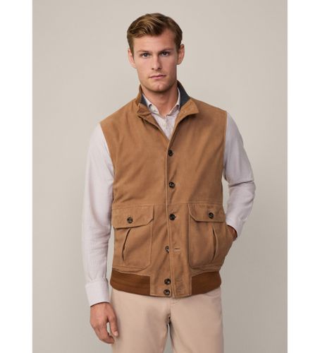 Til mænd. HM403191 Lædervest Pkt (L), Casual, Ruskind - Hackett London - Modalova