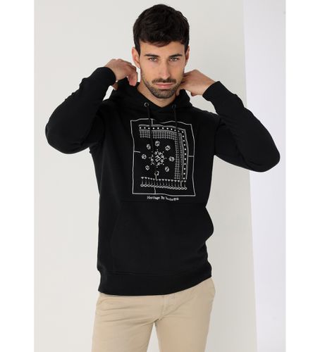 Til mænd. 860315403 Raglanærmet sweatshirt med hætte, grafisk paisley, (S), Casual, Bomuld - Bendorff - Modalova