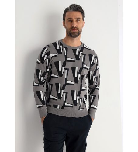 Til mænd. 670107097 jacquardstrikket sweatshirt uden hætte (S), Casual, Bomuld, Lange ærmer - Victorio & Lucchino, V&L - Modalova