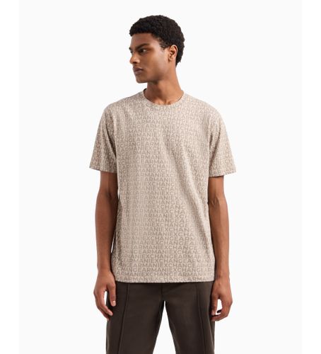 Til mænd. 6DZTJAZJH4Z5706 Regular fit bomulds-T-shirt Monogram all-over bomuld ASV (L), Casual, Korte ærmer - Armani Exchange - Modalova