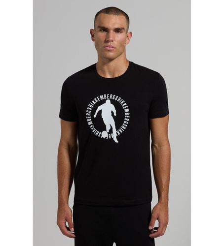 Til mænd. PBMT0412 Slim Fit T-shirt (S), Casual, Bomuld, Korte ærmer - Bikkembergs - Modalova