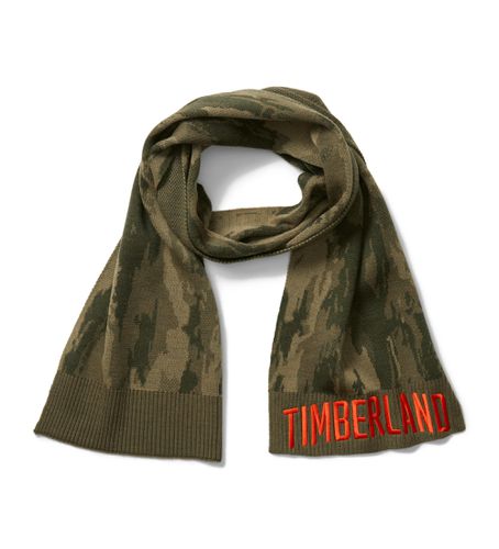 Til mænd. TB0A5ZRJA581 Grønt jacquardtørklæde med camouflagemønster (OSFA), Casual, Akryl, Bæredygtig - Timberland - Modalova