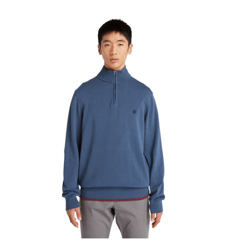 Til mænd. TB0A2BMX2881 Williams River pullover med kvart lynlås, (S), Casual, Økologisk bomuld, Bæredygtig - Timberland - Modalova