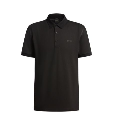 Til mænd. 50531020 Paddy Tape Polo (L), Sort, Casual, Bomuld, Korte ærmer - BOSS - Modalova