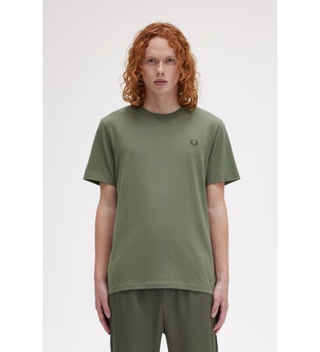 Til mænd. M1600 t-shirt med rund hals (S), Casual, Bomuld, Korte ærmer - Fred Perry - Modalova