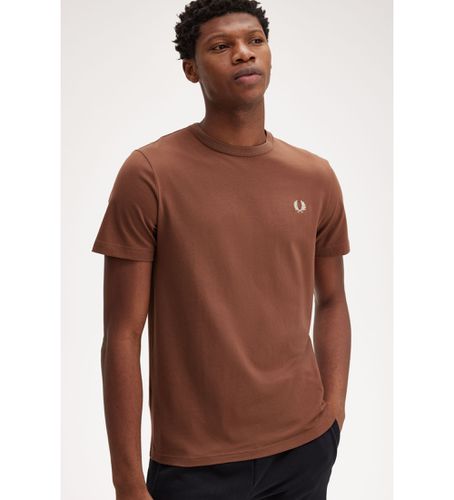 Til mænd. M1600 t-shirt med rund hals (S), Casual, Bomuld, Korte ærmer - Fred Perry - Modalova