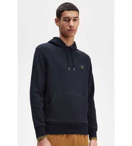 Til mænd. M2643 Sweatshirt med hætte og piping (S), Casual, Bomuld - Fred Perry - Modalova