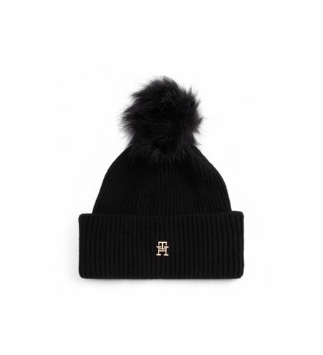 Til kvinder. AW0AW16848 Chic hat med pompon (OSFA), Casual, Nylon - Tommy Hilfiger - Modalova