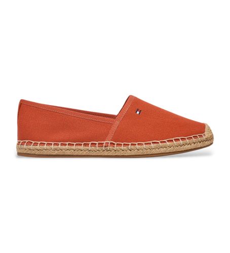 Til kvinder. FW0FW08541 espadriller i lærred med broderet logo (36), Stof, Fast, Ingen, Casual - Tommy Hilfiger - Modalova
