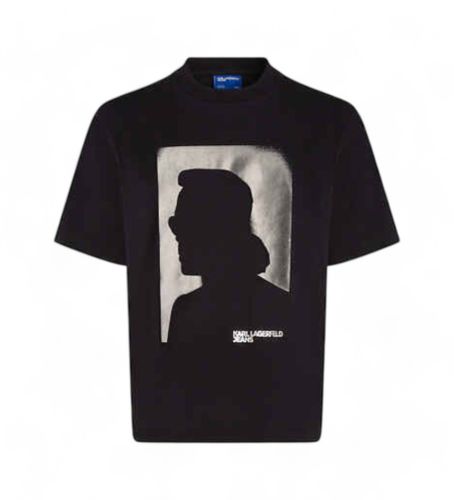 Til kvinder. A1W17032 Midnight Escape T-shirt (XS), Casual, Korte ærmer, Økologisk bomuld - Karl Lagerfeld - Modalova