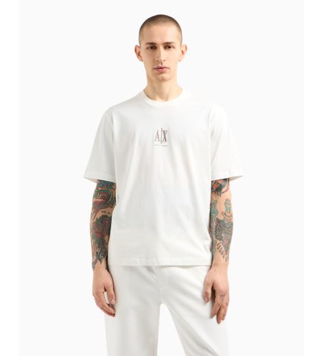 Til mænd. XM000363AF12308U0009 Kortærmet t-shirt med rund hals, (L), Casual, Bomuld, Korte ærmer - Armani Exchange - Modalova