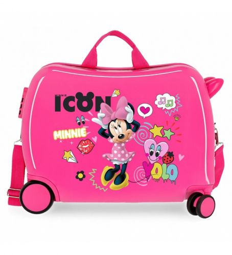 Til mænd/drenge. 2569861 Minnie Icon 2 hjul multidirektionel ride-on kuffert (OSFA), Casual, Pink, Syntetisk, ABS/Polykarbonat, Hytte - Disney - Modalova