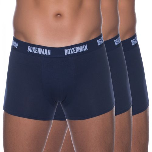 Boxerman 3-er Set Trunks Dunkelblau - Boxerman - Modalova