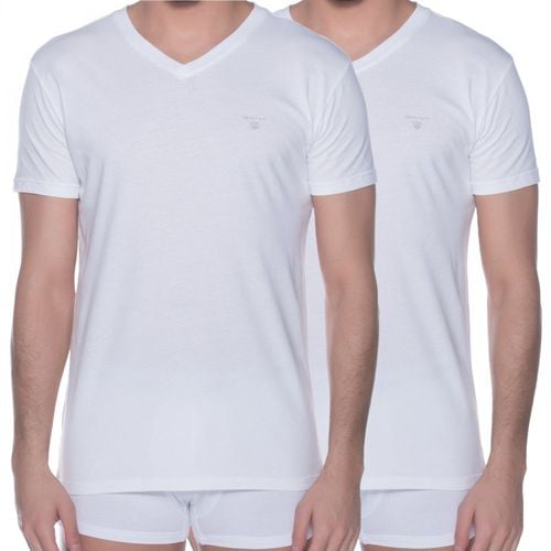 GANT 2-er Set V-Neck T-Shirts Weiß - Gant - Modalova