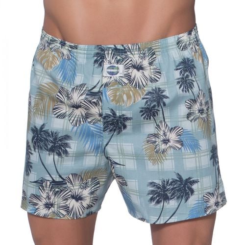 D.E.A.L International Boxershorts Blau mit Hawaii Blüten - D.E.A.L. International - Modalova