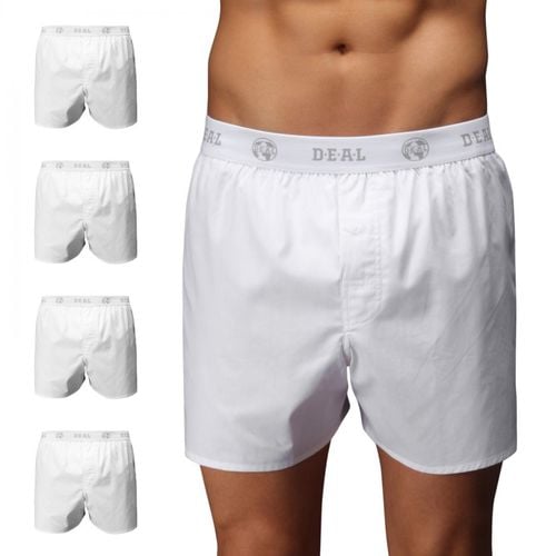 D.E.A.L International 5-er Set Boxershorts Logobund Weiss - D.E.A.L. International - Modalova