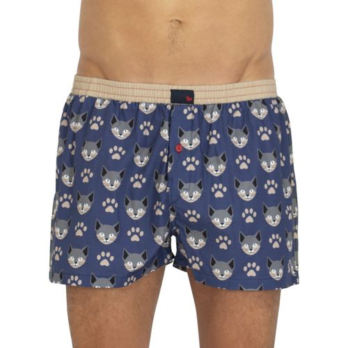 Unabux Boxershorts Blau mit Motiv - Unabux - Modalova