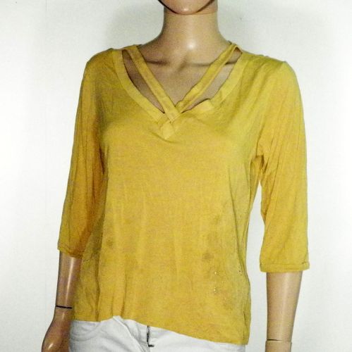 T-Shirt Femme Moutarde DESIGUAL T L - Desigual - Modalova