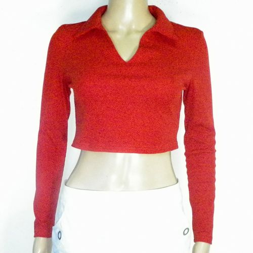 Crop top Rouge SHEIN Taille 34 - Shein - Modalova