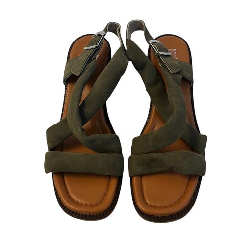 Sandale en daim Kaki, DK by fluchos taille 39 - Label Emmaus - Modalova