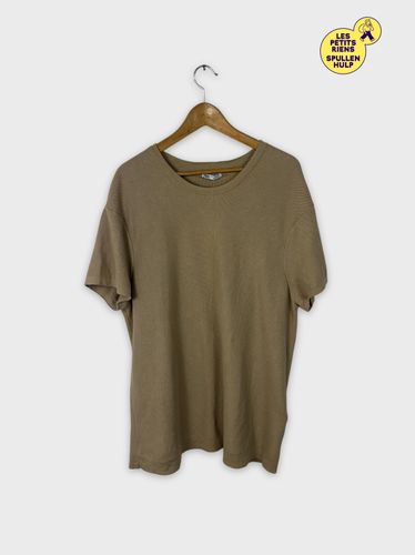 T-shirt beige texturé Zara XL - Zara - Modalova