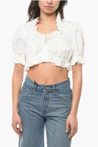 NOIR KEI NINOMIYA Ruffle-edged Crop Shirt size L - Comme Des Garçons - Modalova