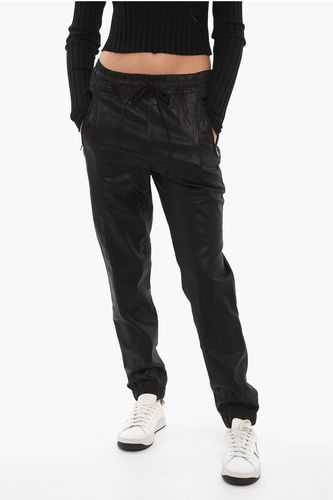Low Crotch Faux Leather Trousers with Ankle Elastic Größe M - Cotton Citizen - Modalova