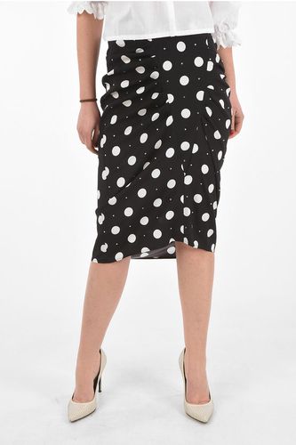Polka Dot Pencil Skirt with Jewel Applications size M - Art Dealer - Modalova