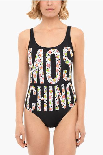 SWIM One-piece Swimsuit with Multicolored Logo Lettering size 2 - Moschino - Modalova