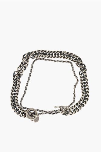 Silver Heavy Chain Necklace size Unica - Ann Demeulemeester - Modalova