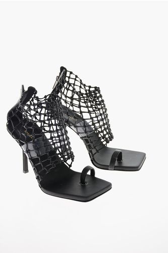 Squared Toe VANESSA Net Design Leather Sandals 10cm Größe 41 - Le Silla - Modalova