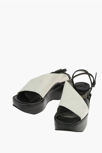 Two-Tone Leather SILENE Wedge Sandals 7cm Größe 41 - Ixos - Modalova