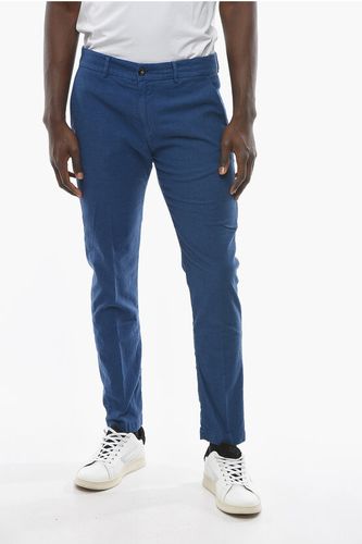 Tapered Fit Cotton and Linen MARAIS Pants size 54 - Cruna - Modalova